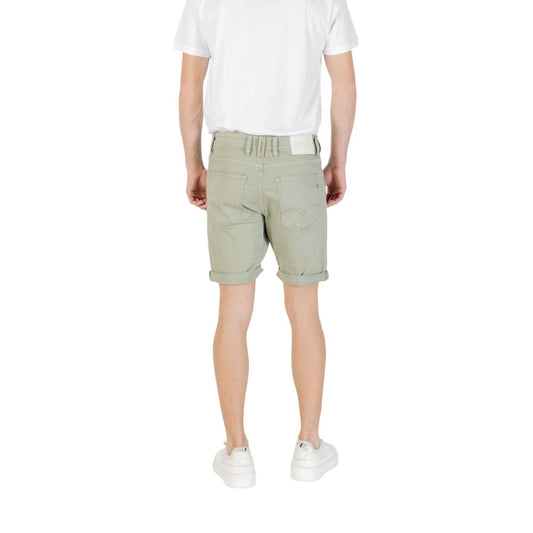 Replay Green Cotton Bermuda