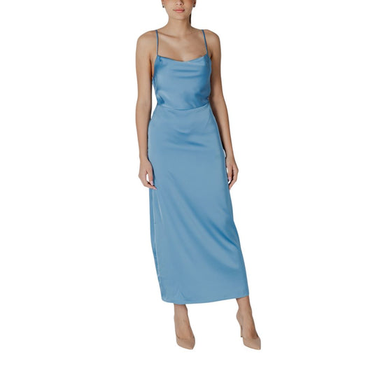 Vila Clothes Turquoise Polyester Long