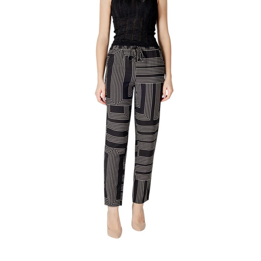 Jacqueline De Yong Black Viscose Pant