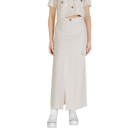 Jacqueline De Yong Bicolor Viscose Skirt
