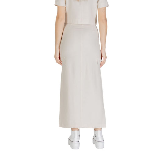 Jacqueline De Yong Bicolor Viscose Skirt