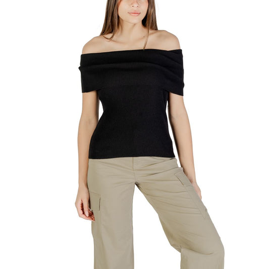 Only Black Polyester Sweater