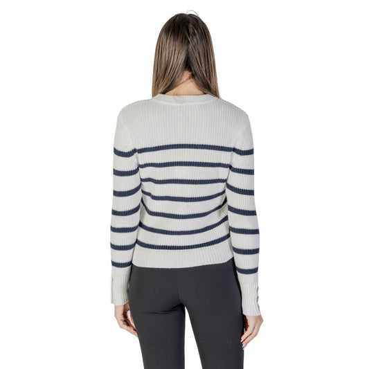 Morgan De Toi White Cotton Sweater