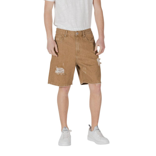 Gianni Lupo Beige Cotton Bermuda