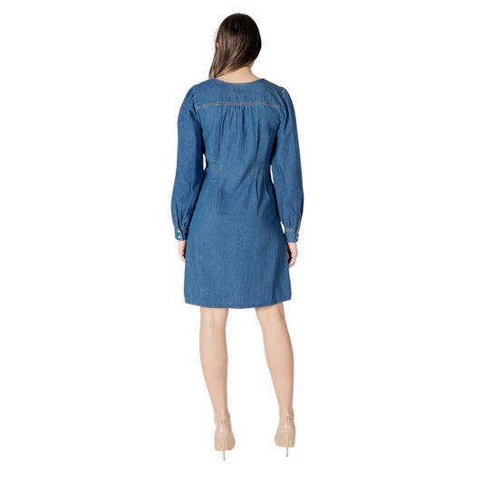 ICHI Blue Cotton Short