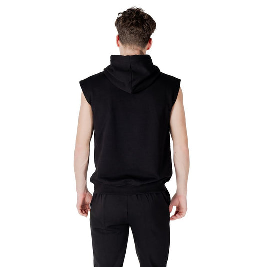 Icon Black Cotton Hoody
