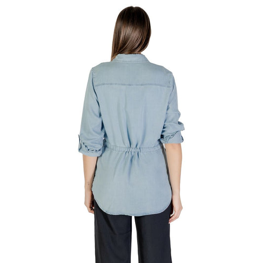 Only Light Blue Tencel Shirt