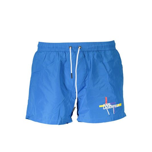 Karl Lagerfeld Blue Polyester Swimwear