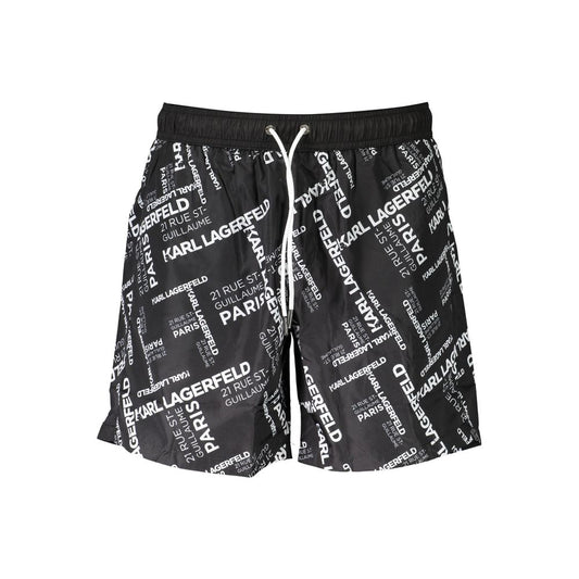 Karl Lagerfeld Black Polyester Swimwear