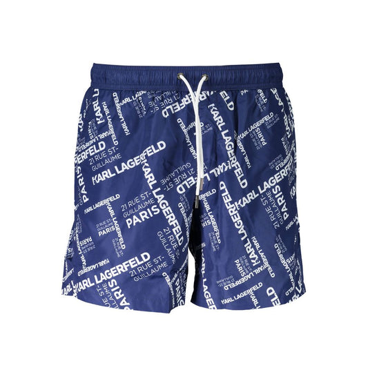 Karl Lagerfeld Blue Polyester Swimwear