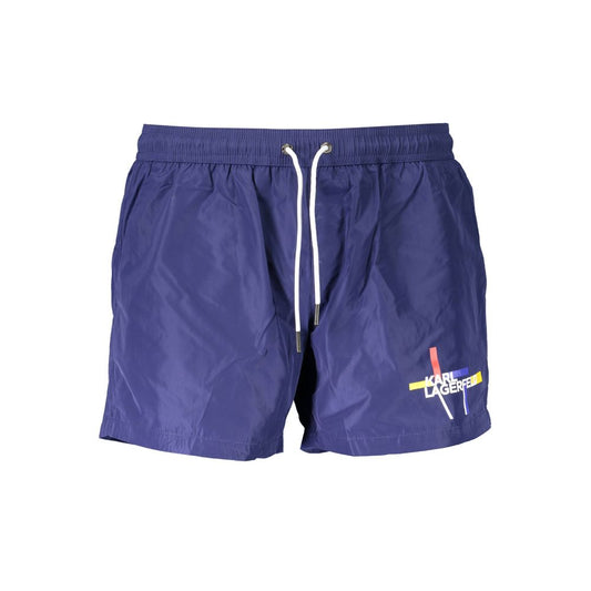 Karl Lagerfeld Blue Polyester Swimwear