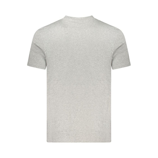 Napapijri Gray Cotton Men T-Shirt
