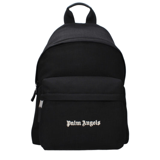 Palm Angels Black Fabric Backpacks