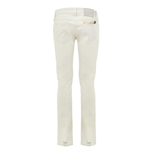 Jacob Cohen White Cotton Skinny Jean