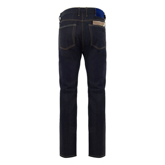 Jacob Cohen Blue Polyester Tapered Jean
