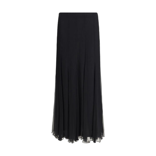 Chloé Silk Long Skirt