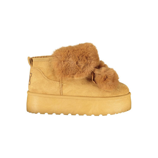 Laura Biagiotti Brown Polyester Women Boot