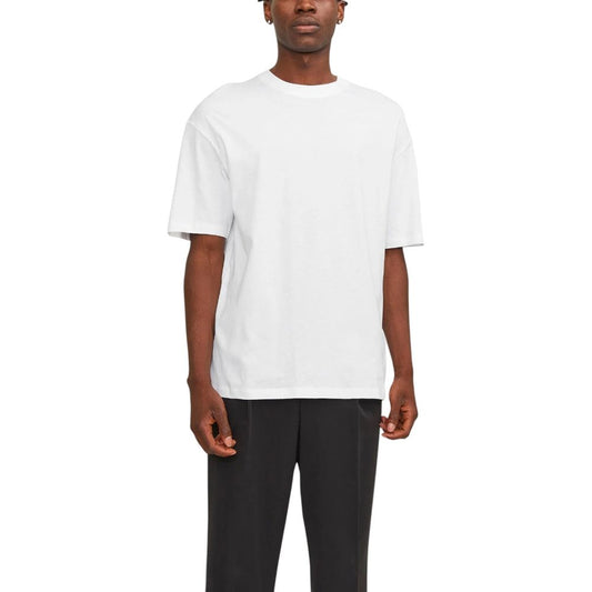 Jack Jones White Cotton T-Shirt