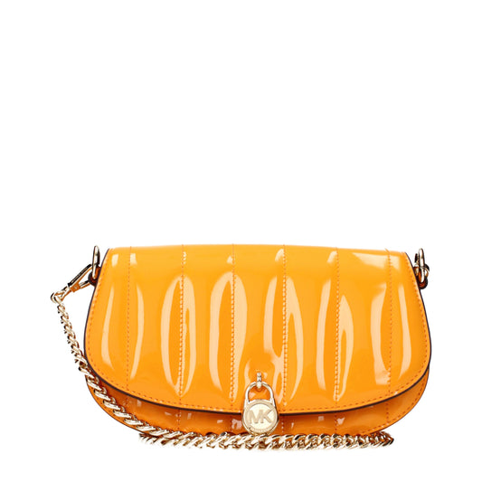Michael Kors Orange Leather Crossbody Bags
