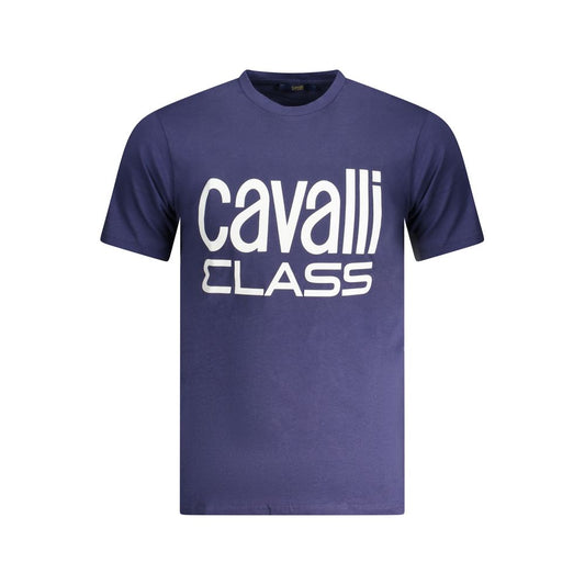 Cavalli Class Blue Cotton T-Shirt