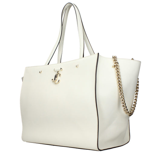 Jimmy Choo White Leather Shoulder Bags