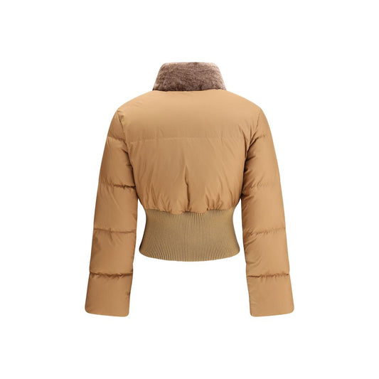 Fendi Brown Polyester Full-Length Jacket