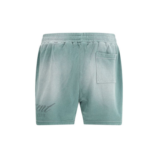 Represent Green Cotton Bermuda Shorts