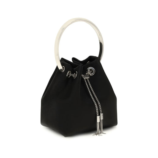 Jimmy Choo Black Silk Shoulder Bag
