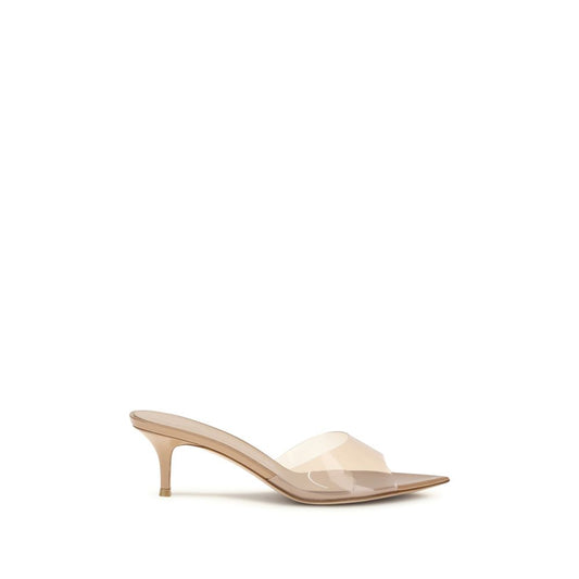 Gianvito Rossi Beige Polyurethane Stiletto Heel Sandals