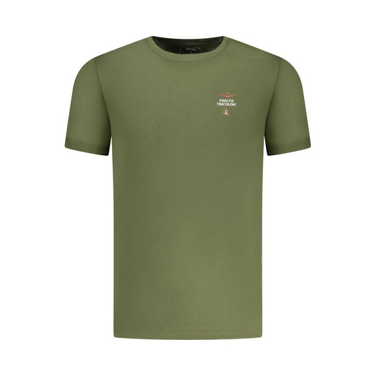 Aeronautica Militare Green Cotton Men T-Shirt