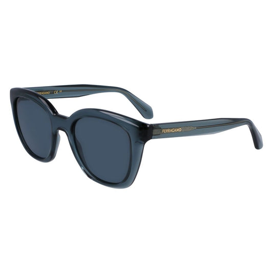 Ferragamo Blue Injected Sunglasses