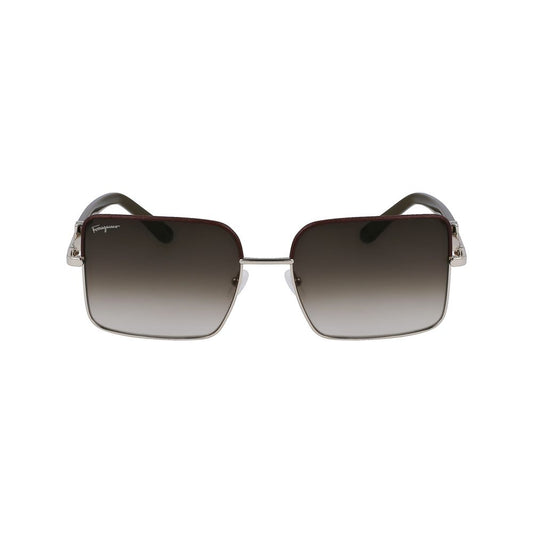 Ferragamo Gold Metal Sunglasses