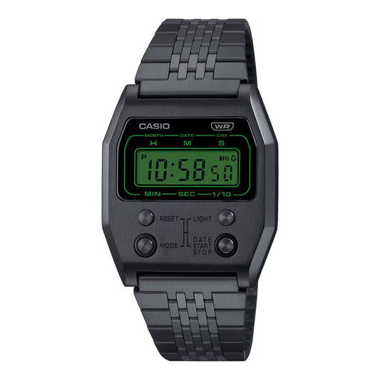 Casio Black Stainless Steel Digital Watch