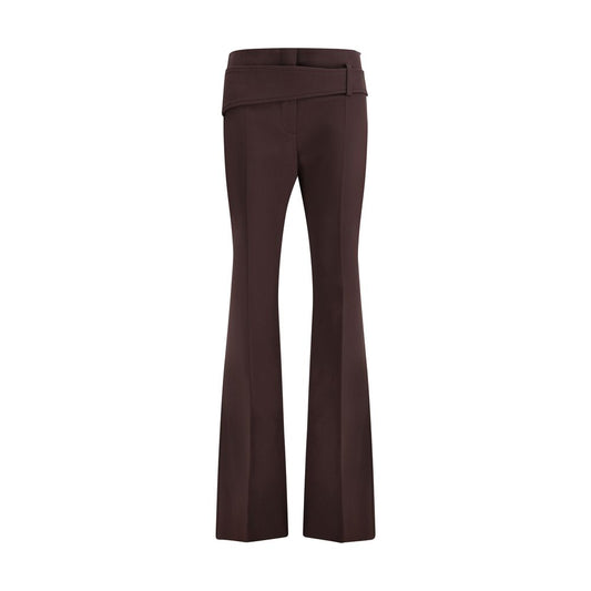 Max Mara Purple Polyester Dress Pants