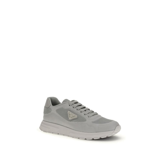 Prada Gray Rubber Athletic Sneakers