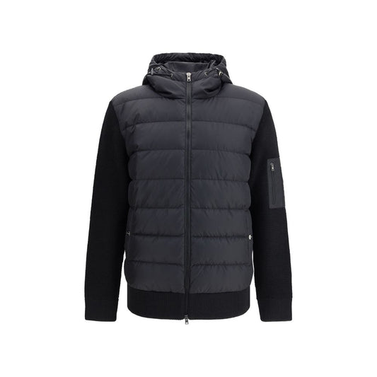 Herno Black Wool Bomber