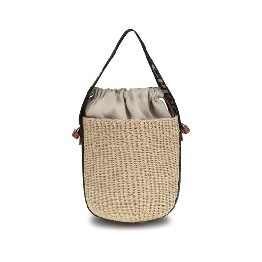 Chloé Beige Raffia Shoulder Bag