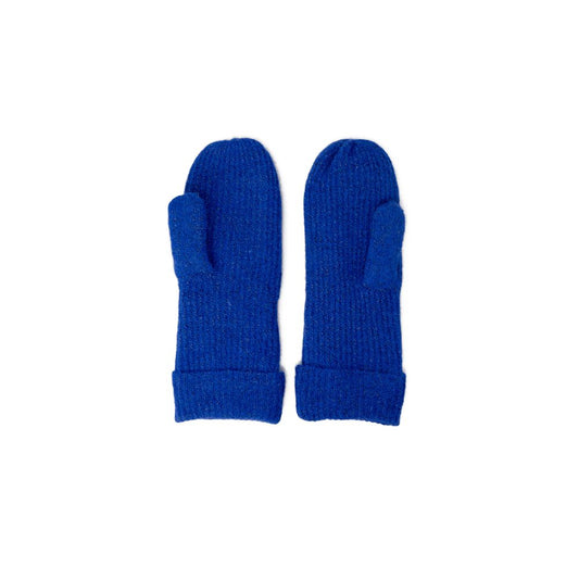 Vero Moda Blue Marabou Gloves