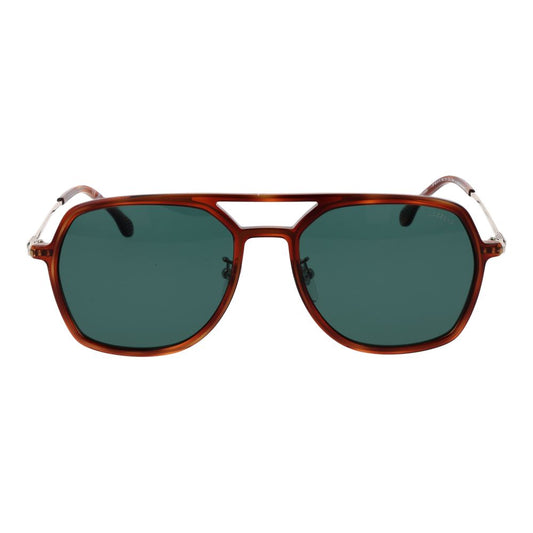 Lozza Brown Metal Sunglasses