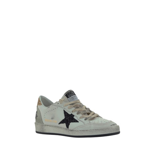 Golden Goose White Goatskin Low Top Sneakers