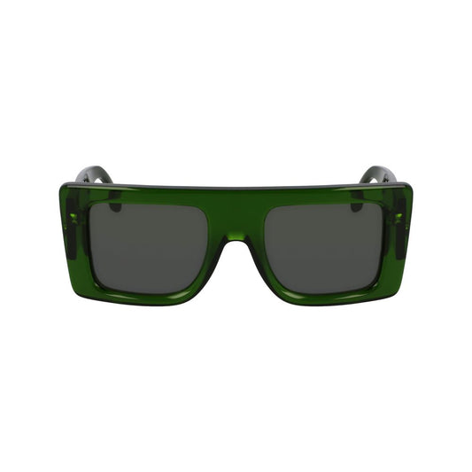 Victoria Beckham Green Acetate Sunglasses