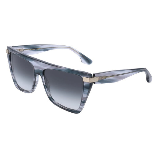 Victoria Beckham Gray Acetate Sunglasses