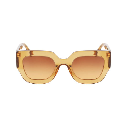 Victoria Beckham Brown Acetate Sunglasses