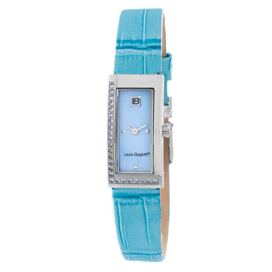 Laura Biagiotti Blue Leather Dress Watch