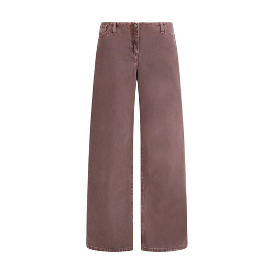 Magda Butrym Brown Cotton Relaxed Fit Jeans