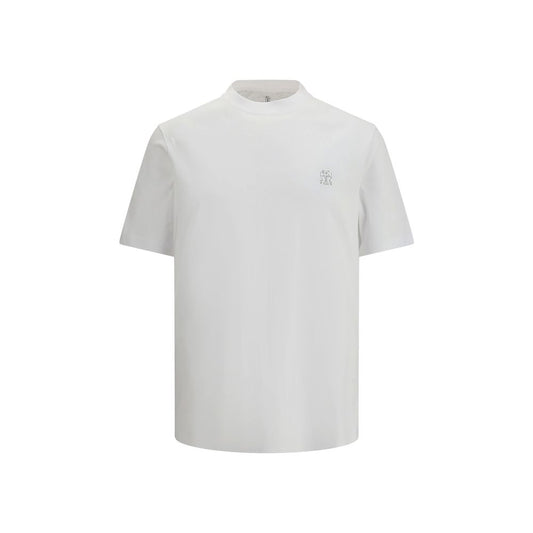 Brunello Cucinelli White Cotton T-Shirt