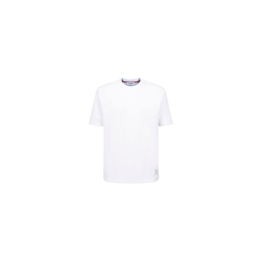 Thom Browne White Cotton T-Shirt