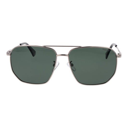Polaroid Silver Metal Sunglasses