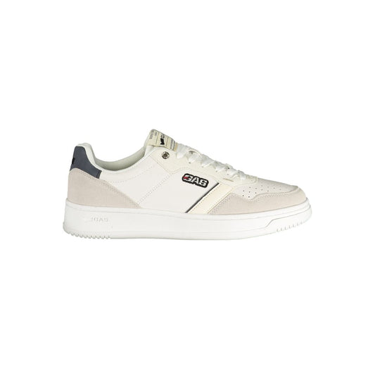 Gas White Polyester Men's Sneaker