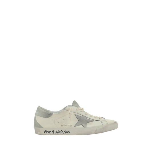 Golden Goose White Calf Leather Bos Taurus Low Top Sneakers